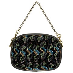 Multicolored Dna Strand Art Chain Purse (one Side) by ExtraGoodSauce