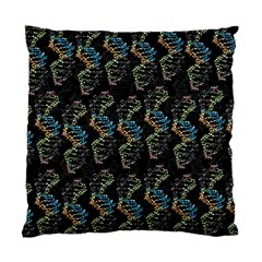 Multicolored Dna Strand Art Standard Cushion Case (two Sides) by ExtraGoodSauce