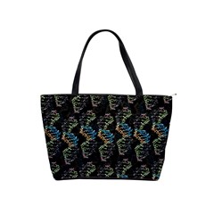 Multicolored Dna Strand Art Classic Shoulder Handbag by ExtraGoodSauce