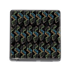 Multicolored Dna Strand Art Memory Card Reader (square 5 Slot) by ExtraGoodSauce