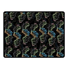 Multicolored Dna Strand Art Fleece Blanket (small) by ExtraGoodSauce