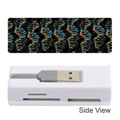 Multicolored Dna Strand Art Memory Card Reader (stick) by ExtraAwesomeSauce