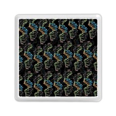 Multicolored Dna Strand Art Memory Card Reader (square) by ExtraGoodSauce