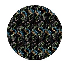 Multicolored Dna Strand Art Mini Round Pill Box (pack Of 3) by ExtraGoodSauce