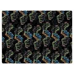 Multicolored Dna Strand Art Premium Plush Fleece Blanket (extra Small) by ExtraGoodSauce