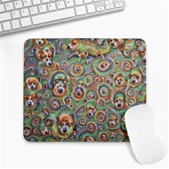 Surreal Abstract Early Ai Art Large Mousepad by ExtraGoodSauce