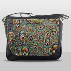 Surreal Abstract Early Ai Art Messenger Bag by ExtraAwesomeSauce