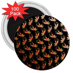 Regal Eagle Pattern 3  Magnets (100 Pack) by ExtraGoodSauce