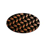 Regal Eagle Pattern Sticker (Oval) Front