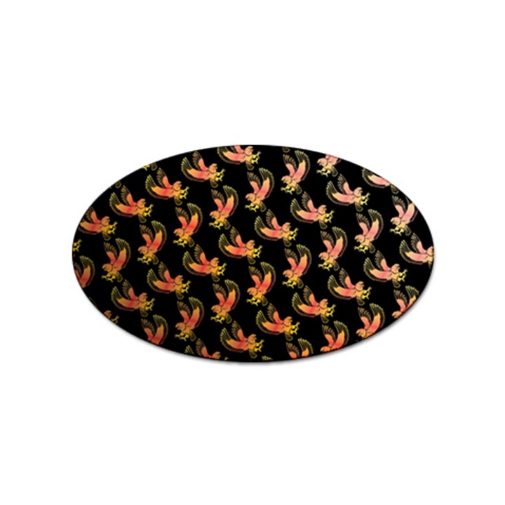 Regal Eagle Pattern Sticker (Oval)