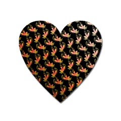 Regal Eagle Pattern Heart Magnet