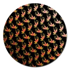 Regal Eagle Pattern Magnet 5  (round) by ExtraGoodSauce