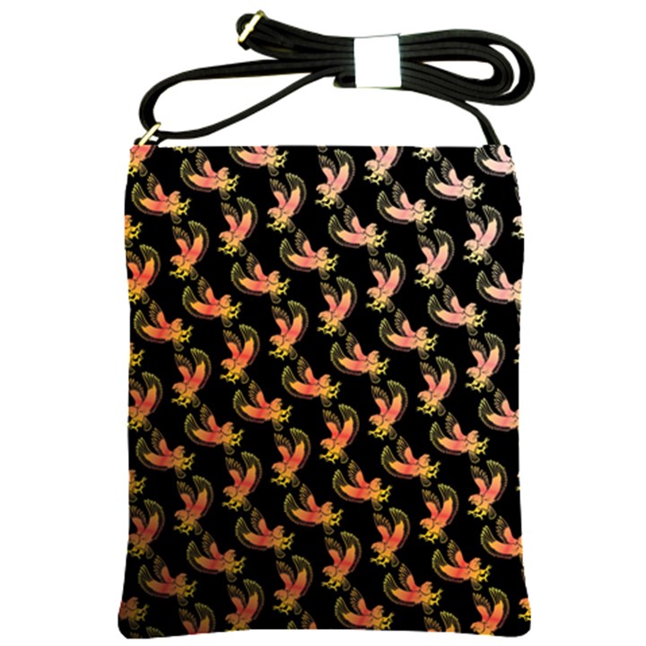 Regal Eagle Pattern Shoulder Sling Bag