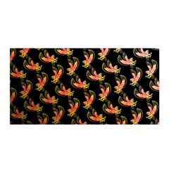 Regal Eagle Pattern Satin Wrap 35  X 70  by ExtraGoodSauce