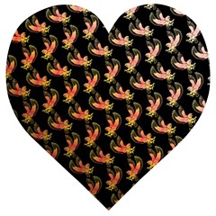 Regal Eagle Pattern Wooden Puzzle Heart by ExtraAwesomeSauce