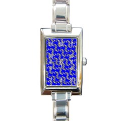 Eye Of Horus Pattern Rectangle Italian Charm Watch by ExtraGoodSauce