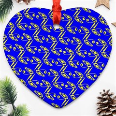 Eye Of Horus Pattern Ornament (heart)