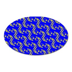 Eye Of Horus Pattern Oval Magnet by ExtraGoodSauce