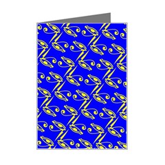 Eye Of Horus Pattern Mini Greeting Card by ExtraGoodSauce