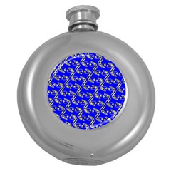 Eye Of Horus Pattern Round Hip Flask (5 Oz) by ExtraGoodSauce