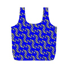 Eye Of Horus Pattern Full Print Recycle Bag (m) by ExtraGoodSauce