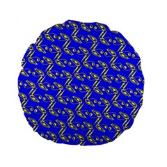 Eye Of Horus Pattern Standard 15  Premium Flano Round Cushions by ExtraGoodSauce