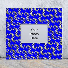 Eye Of Horus Pattern White Wall Photo Frame 5  X 7  by ExtraGoodSauce