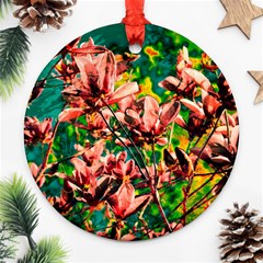 Abstract Floral Artwork Ornament (round) by ExtraGoodSauce