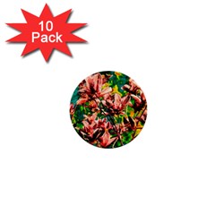 Abstract Floral Artwork 1  Mini Buttons (10 Pack)  by ExtraGoodSauce