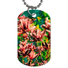 Abstract Floral Artwork Dog Tag (two Sides) by ExtraGoodSauce