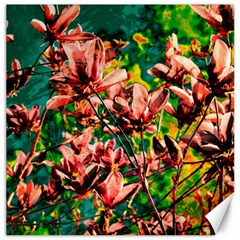 Abstract Floral Artwork Canvas 16  X 16  by ExtraGoodSauce