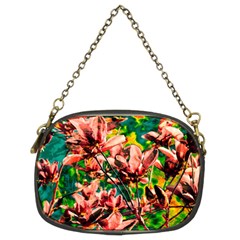 Abstract Floral Artwork Chain Purse (two Sides) by ExtraGoodSauce