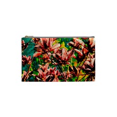 Abstract Floral Artwork Cosmetic Bag (small) by ExtraGoodSauce