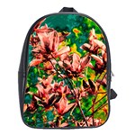 Abstract Floral Artwork School Bag (Large) Front