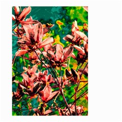 Abstract Floral Artwork Small Garden Flag (two Sides) by ExtraGoodSauce