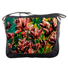 Abstract Floral Artwork Messenger Bag by ExtraGoodSauce