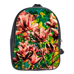 Abstract Floral Artwork School Bag (xl) by ExtraGoodSauce