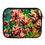 Abstract Floral Artwork Apple iPad 2/3/4 Zipper Cases Front