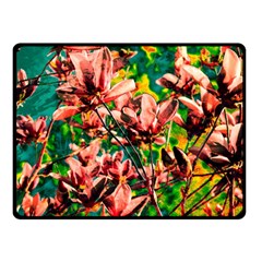 Abstract Floral Artwork Two Sides Fleece Blanket (small) by ExtraGoodSauce