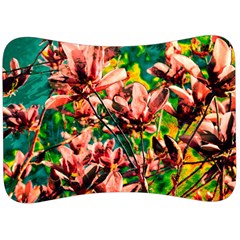 Abstract Floral Artwork Velour Seat Head Rest Cushion by ExtraGoodSauce