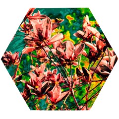 Abstract Floral Artwork Wooden Puzzle Hexagon by ExtraGoodSauce