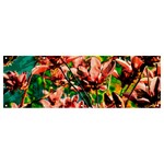 Abstract Floral Artwork Banner and Sign 12  x 4  Front