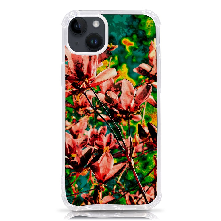 Abstract Floral Artwork iPhone 14 Plus TPU UV Print Case