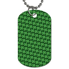 St  Patrick s Day Clovers Dog Tag (one Side) by ExtraGoodSauce