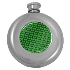 St  Patrick s Day Clovers Round Hip Flask (5 Oz) by ExtraGoodSauce