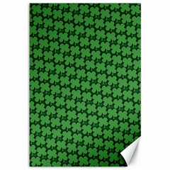 St  Patrick s Day Clovers Canvas 12  X 18  by ExtraGoodSauce