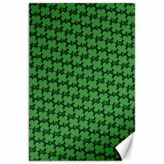 St  Patrick s Day Clovers Canvas 24  X 36  by ExtraGoodSauce