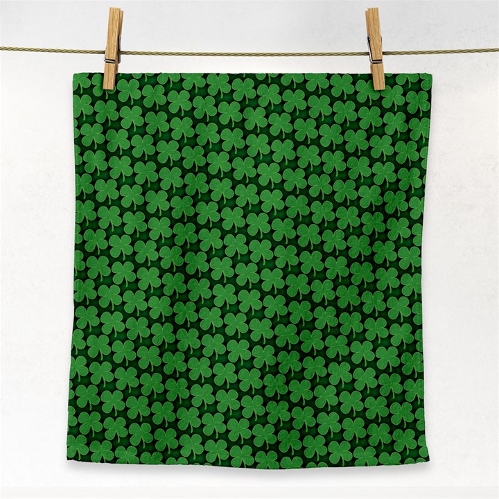 St. Patrick s Day Clovers Face Towel