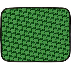 St  Patrick s Day Clovers Fleece Blanket (mini) by ExtraGoodSauce