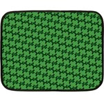 St. Patrick s Day Clovers Fleece Blanket (Mini) 35 x27  Blanket